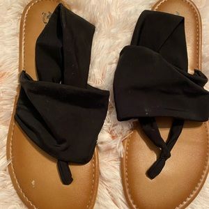 Arizona Jeans Black Slide on Sandals